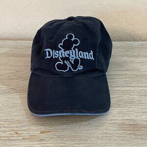 Disney Disneyland Resort Mickey Mouse Cap Hat Navy Light Blue Stitched